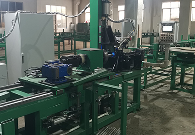 Laser welding fin tube machine