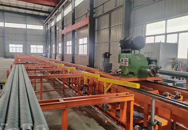 High-frequency welding fin tube machine
