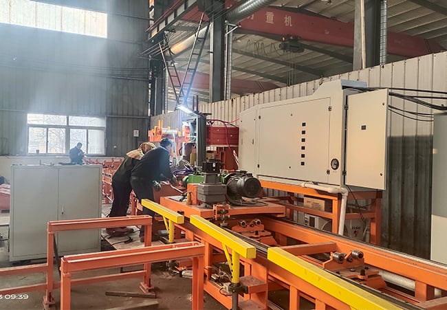 High-frequency welding fin tube machine