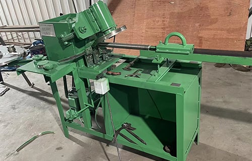 L fin tube machine